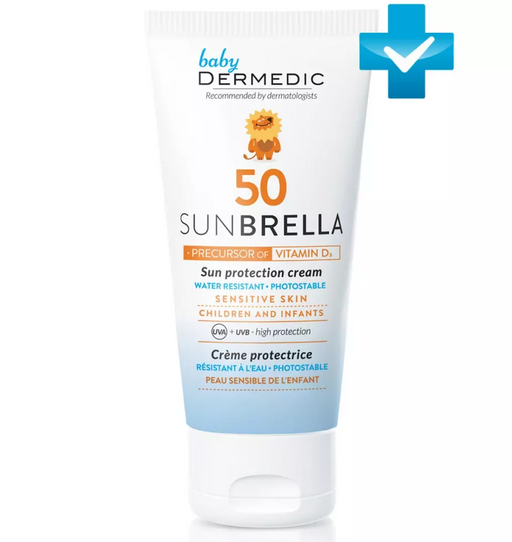 Dermedic Sunbrella Baby Детский солнцезащитный крем для лица, SPF50, крем, 50 мл, 1 шт.